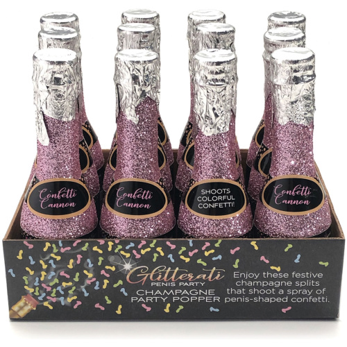 Glitterati Champagne Confetti Poppers