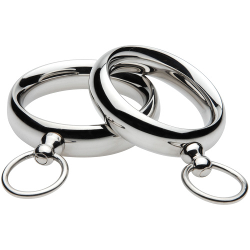 Lead Me Stainless Steel Cock Ring - 1.95