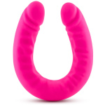Ruse - 18 Inch Silicone Slim Double Dong - Hot  Pink