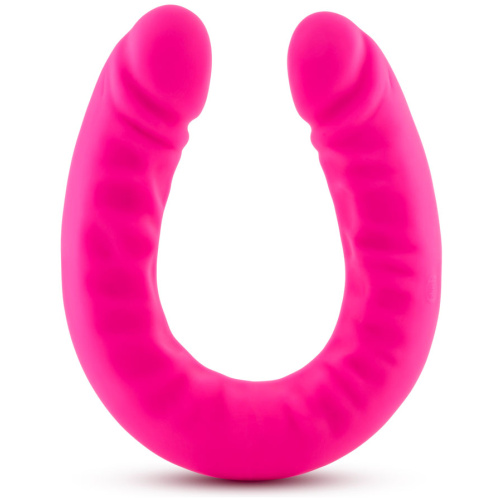 Ruse - 18 Inch Silicone Slim Double Dong - Hot  Pink