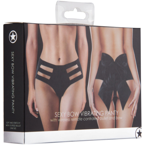 Sexy Bow Vibrating Panty - Black