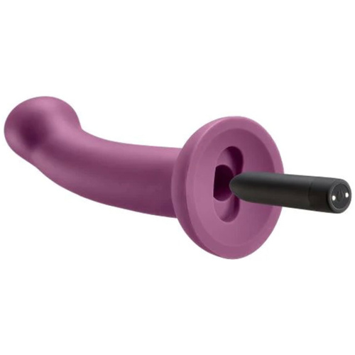 Ergo Super Flexi I Dong Soft and Flexible Liquid  Silicone With Vibrator - Plum