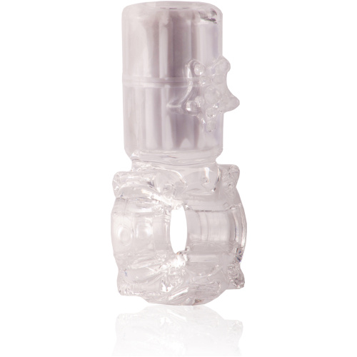 Big Omg Vibrating Ring - Clear - Each