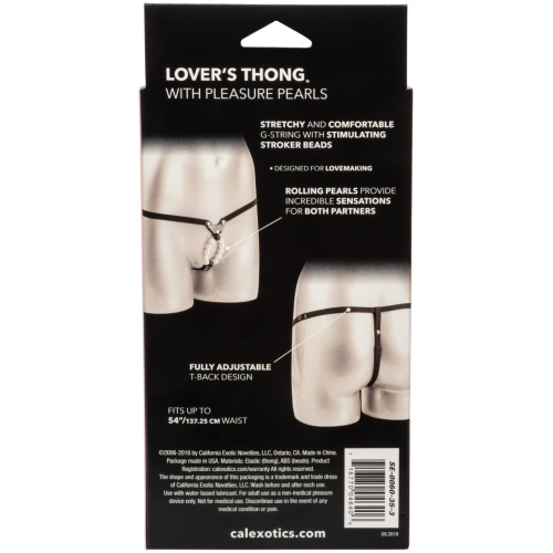 Lover's Thong With Pleasure Pearls