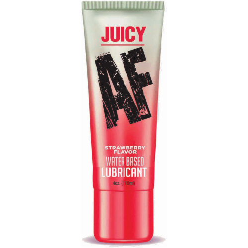Juicy Af - Strawberry Water Based Lubricant - 4 Oz