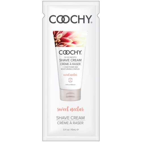 Coochy Shave Cream - Sweet Nectar - 15 ml Foils 24 Count Display