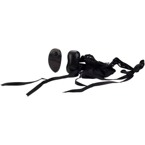 Remote Control 10-Function Little Black Panty - Thong