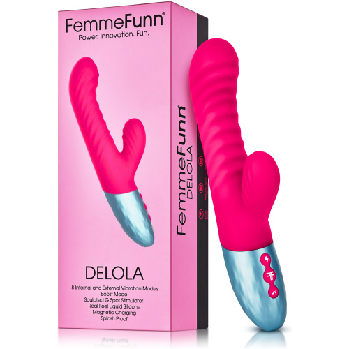 Delola Liquid Silicone Rabbit - Pink