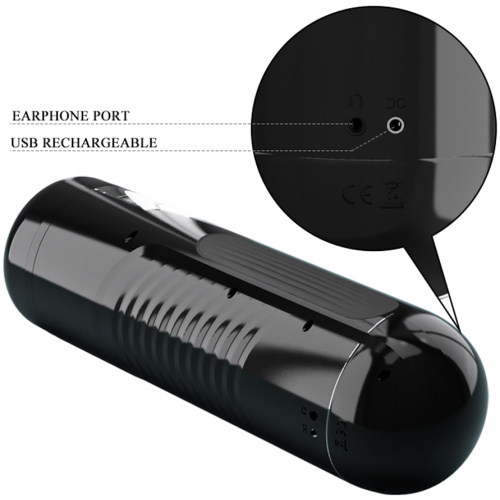 Pretty Love Lorelei Rotating and Thrusting Masturbator - Black