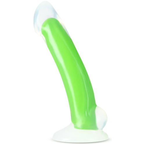 Neo Elite - Glow in the Dark - Omnia - 7 Inch  Silicone Dual Density Dildo - Neon Green