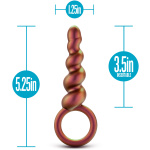 Anal Adventures Matrix - Spiral Loop Plug - Copper