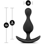 Anal Adventures - Platinum - Wave Plug - Black