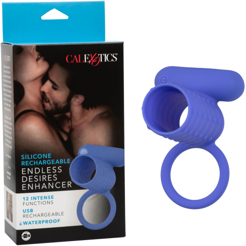 Silicone Rechargeable Endless Desires Enhancer - Blue
