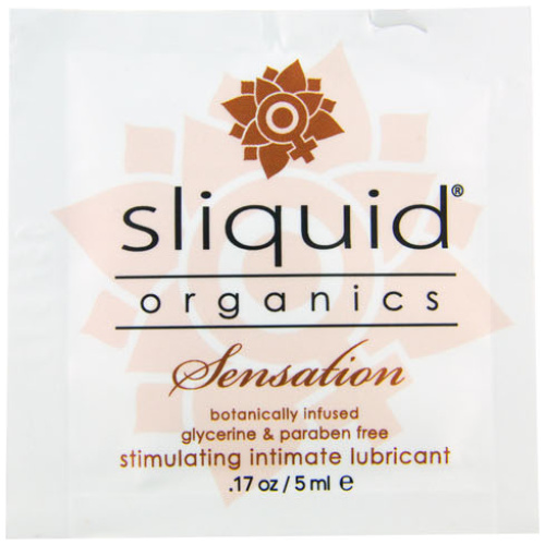Sliquid Organics Sensations Pillow Pack p.o.p .17 Fl. Oz. - 60 Count Display