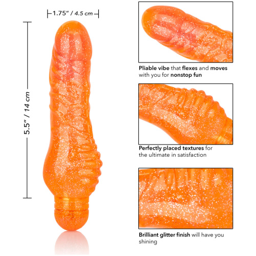 Sparkle Shimmer Stud - Orange