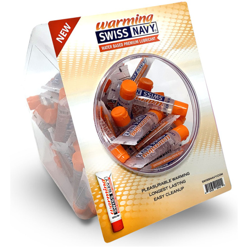 Swiss Navy Warming Lubricant 10ml 100ct Fishbowl