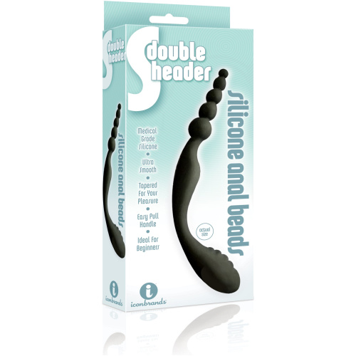 The 9's S-Double Header Double Ended Silicone Beads