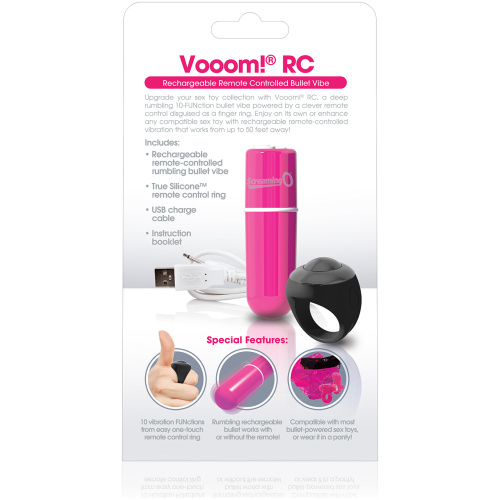 Charged Vooom Remote Control Bullet - Pink