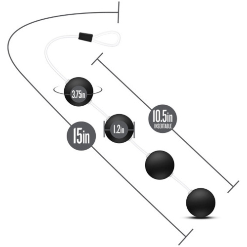 Anal Adventures - Pleasure Balls - Black