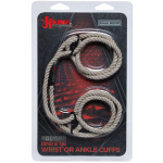 Kink - Hogtied - Bind & Tie - 6mm Hemp Wrist or  Ankle Cuffs - Natural