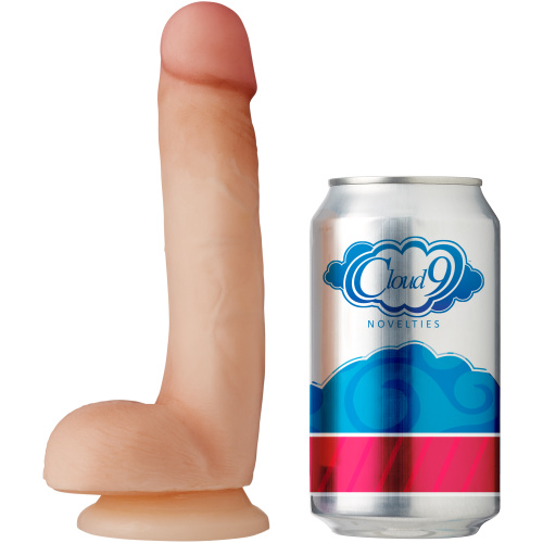 Cloud 9 Novelties Dual Density Real Touch 7 Inch With Balls - Flesh