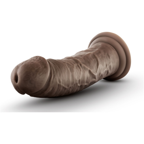 Dr. Skin Silicone - Dr. Shepherd - 8 Inch Dildo With Suction Cup - Chocolate