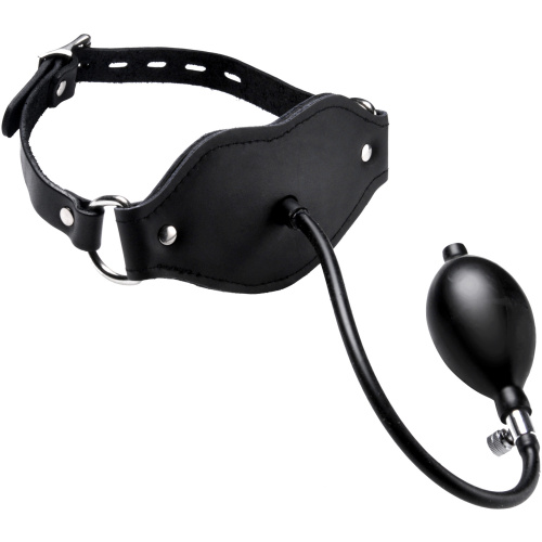 Silencer Inflatable Locking Penis Gag - Black