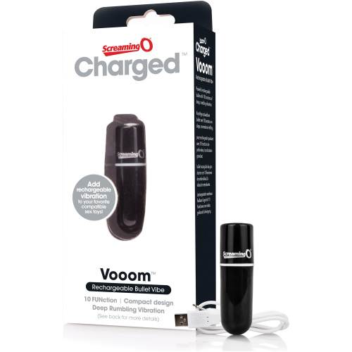 Charged Vooom Rechargeable Bullet Vibe - Black