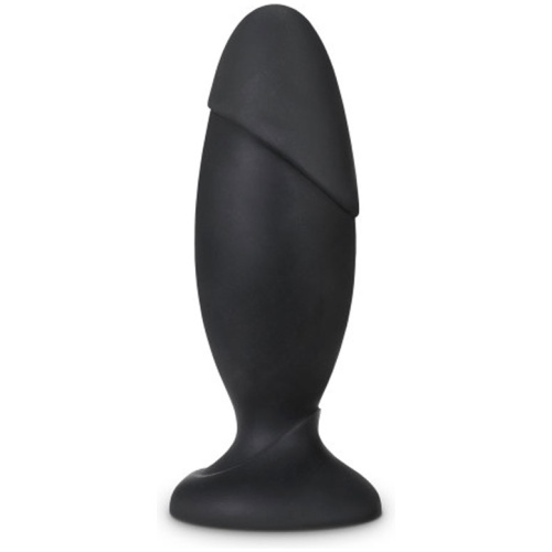Anal Adventures - Platinum - Silicone Rocket Plug - Black