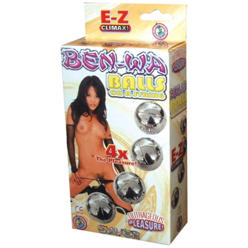 Ben Wa Balls on a String Silver