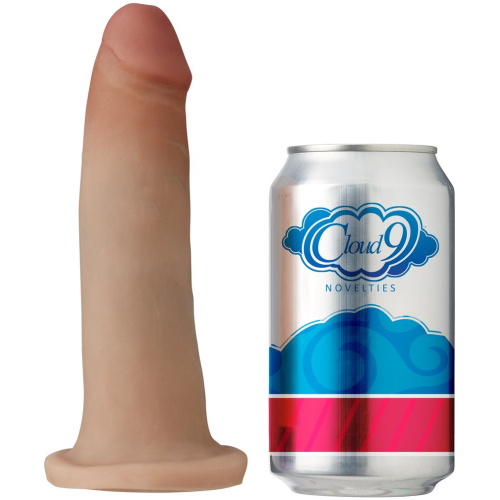 Cloud 9 Novelties Dual Density Real Touch 7 Inch With No Balls - Tan