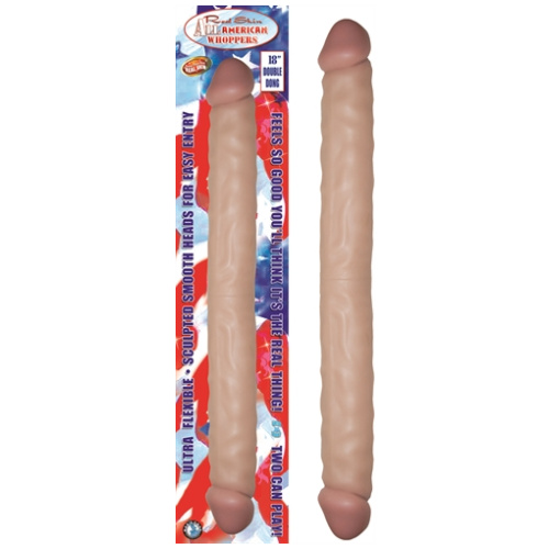All American Whopper Double-Dong 18 in Flesh