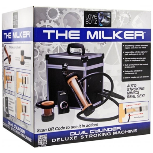 Love Botz the Milker Duel Cylinder Deluxe Stroking Machine