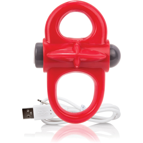 Charged Yoga Rechargeable Vibe Ring - Red