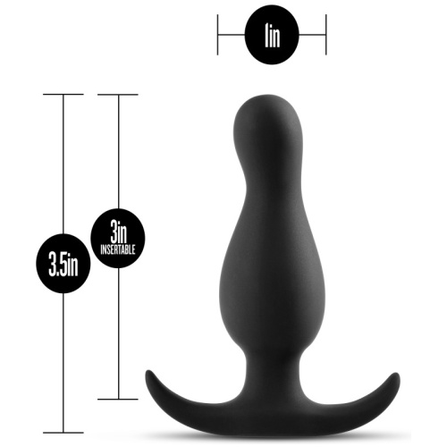 Anal Adventures Platinum - Curve Plug - Black