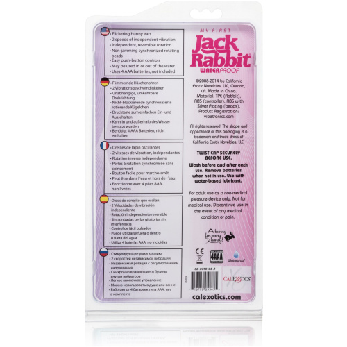 Advanced Waterproof Jack Rabbit 5 Rows of Beads - Pink