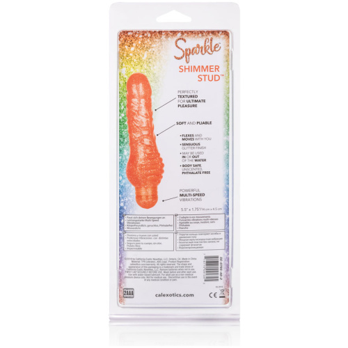 Sparkle Shimmer Stud - Orange