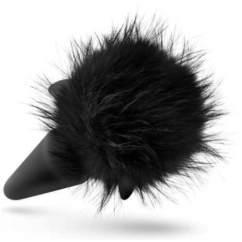 Temptasia - Bunny Tail Pom Plug - Black