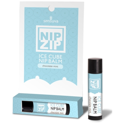 Nip Zip Ice Cube Nip Balm - Chocolate Mint - Tube Carded