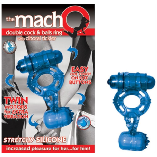 The Macho Double Blue - Cock and Balls