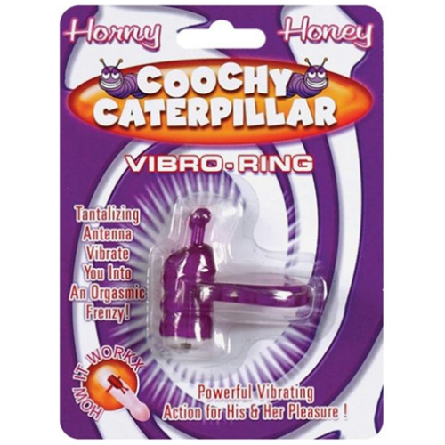 Horny Honey Vibro Ring Coochy Caterpillar Purple