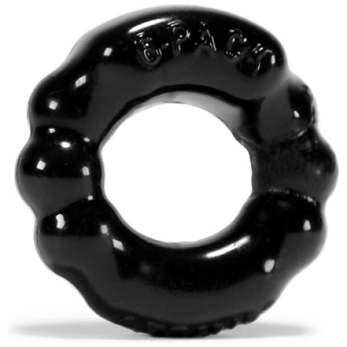 6-Pack Cockring Atomic Jock - Black