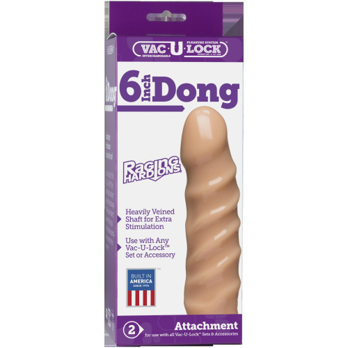 Vac-U-Lock Raging Hard-Ons 6-Inch Dong - White
