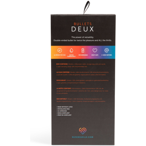 Sensuelle Double Ended Deux Bullet - Coral