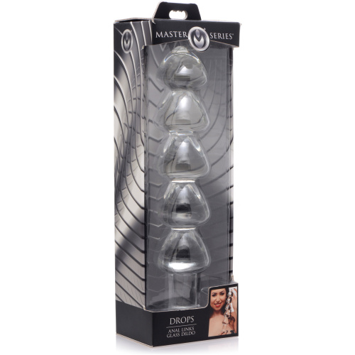 Drops Anal Links Glass Dildo