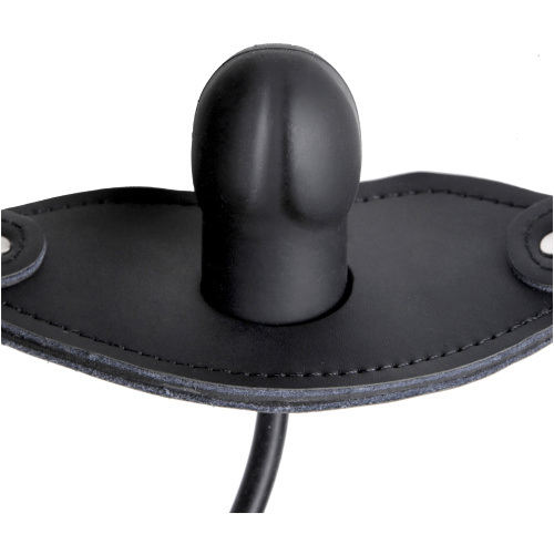 Silencer Inflatable Locking Penis Gag - Black
