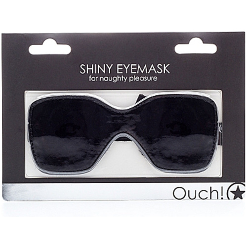 Shiny Eyemask for Naughty Pleasure - Black
