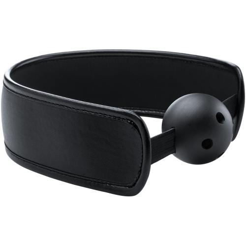 Brace Ball Gag W / Stretchable Strap - Black