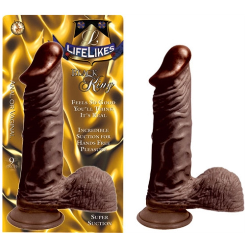 Lifelike Black King 9"