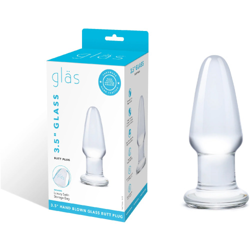 3.5 Inch Glass Butt Plug